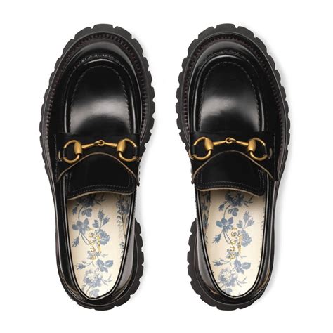 gucci leather loafers women